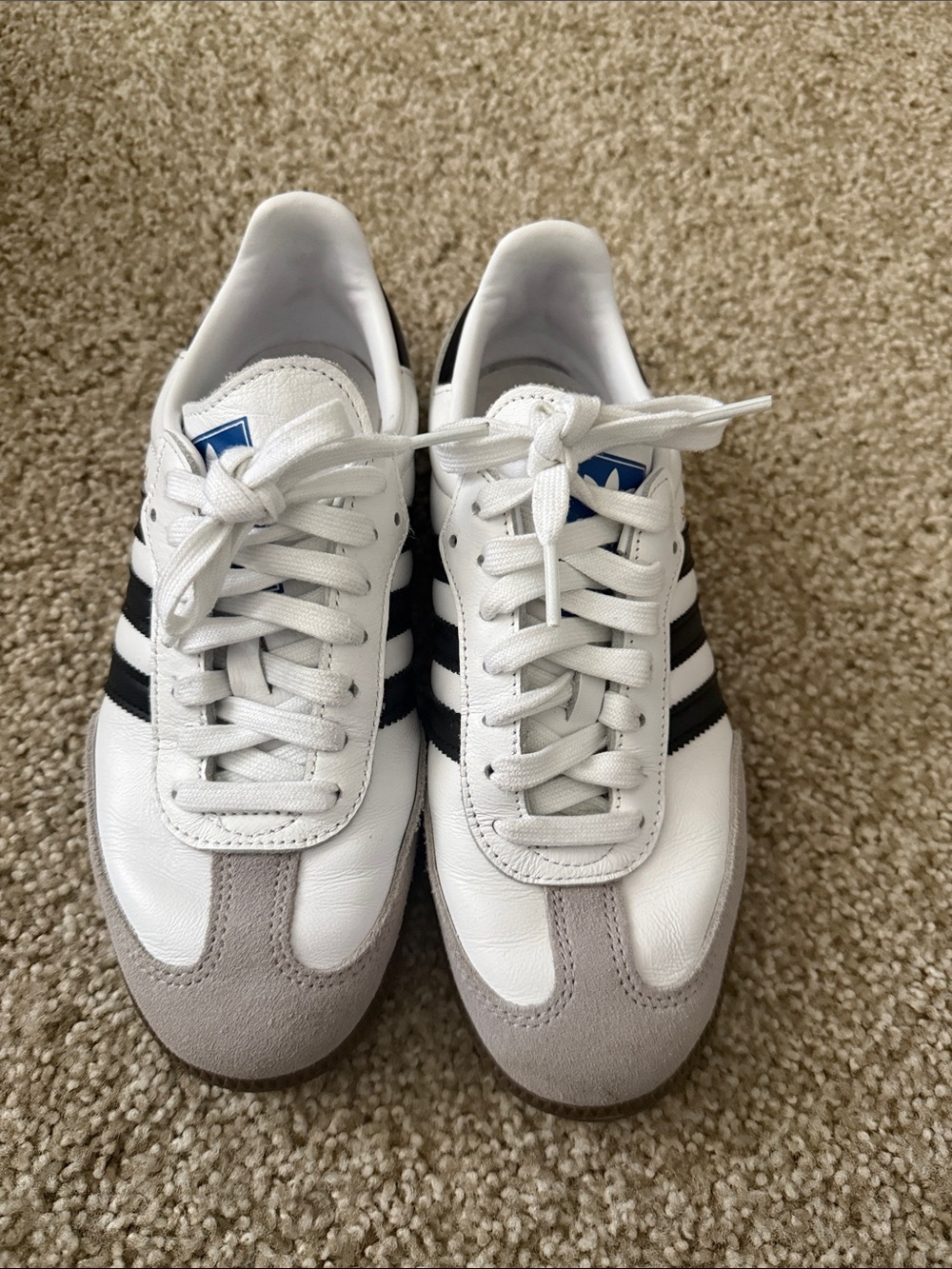 Classic Men's White and Black Sambas